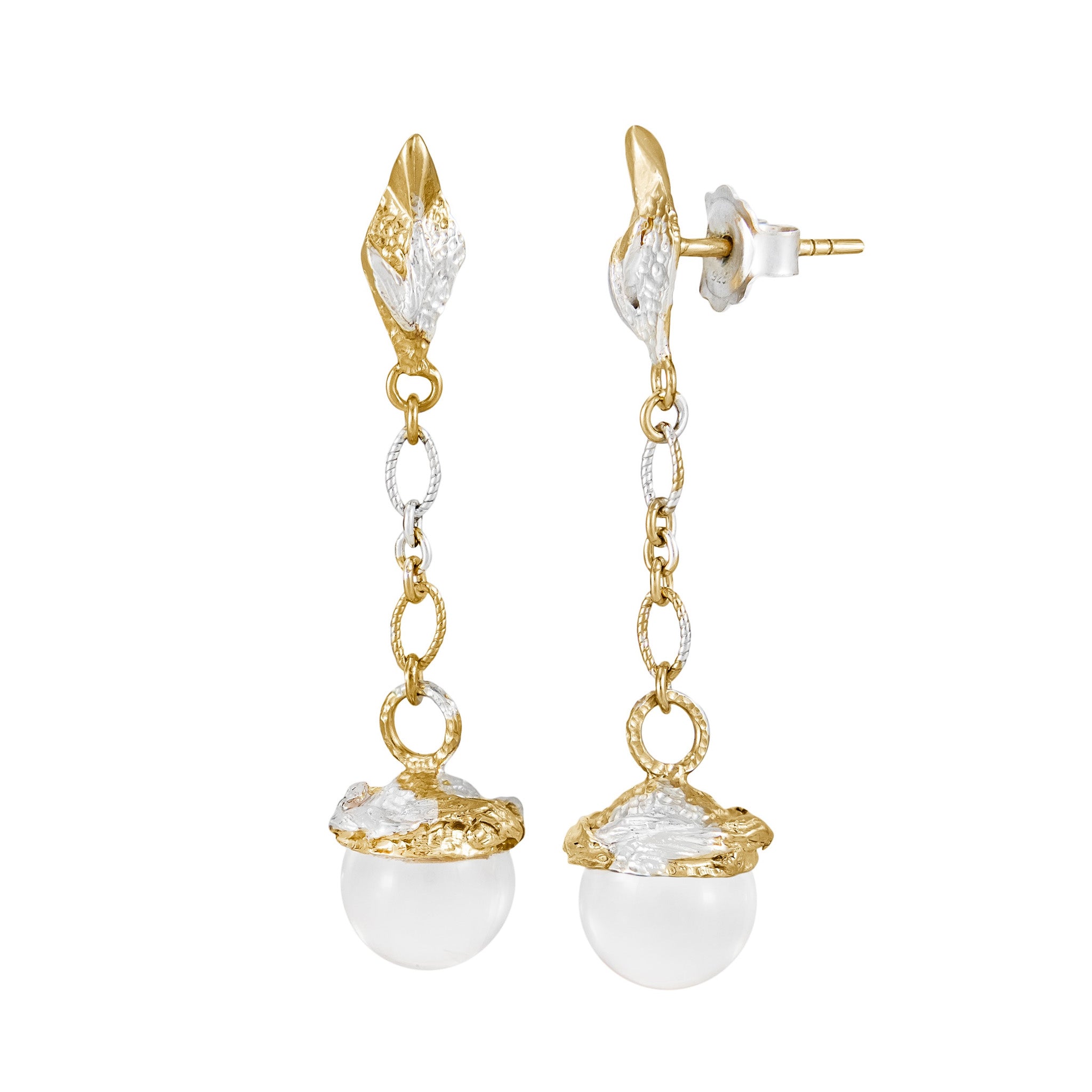 Micro Globo Quartz Earrings